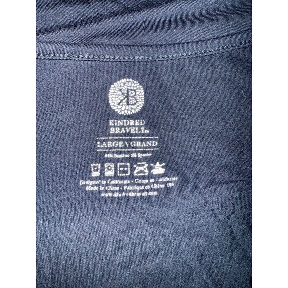 Kindred Bravely Black Eleanora Bamboo Maternity & Nursing T-Shirt Dress Large - Picture 4 of 6